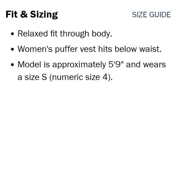 Old Navy Frost-Free Puffer Vest - Picture 5 of 6